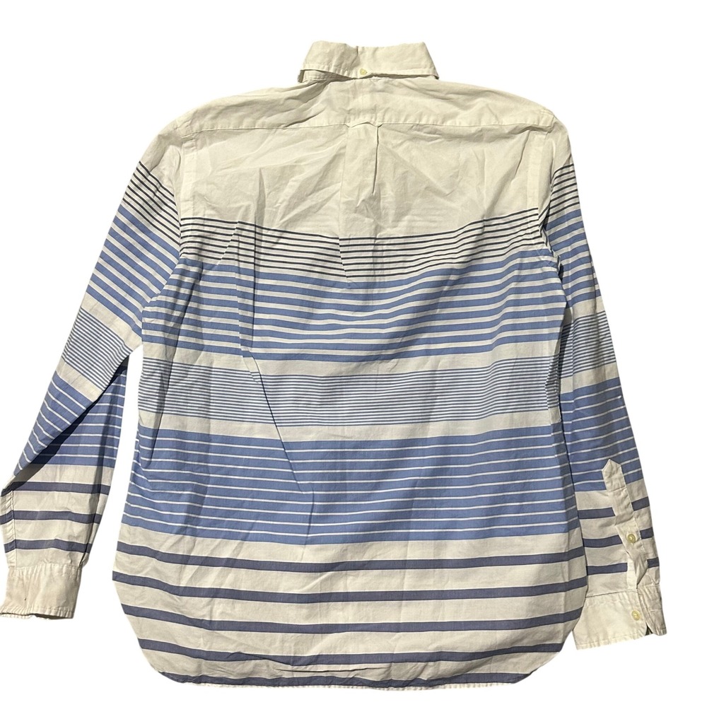 Vintage Polo Ralph Lauren Shirt Mens L Colorblock Striped Classic Button - Picture 2 of 9